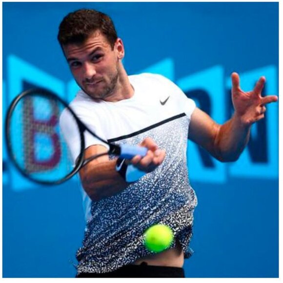 Nike Dri Fit Challenger Printed Crew Shirt Grigor Dimitrov Size XL - Picture 2 of 13